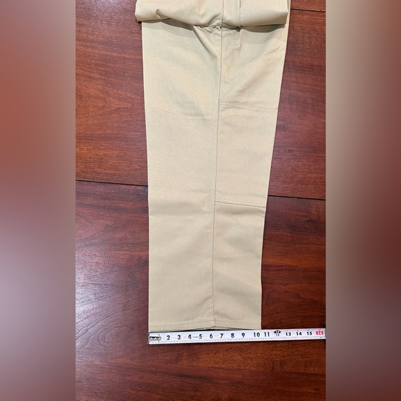 Dickies Double Knee Work Pants 38x30 Loose Fit Khaki Beige Pockets Durable New - Picture 4 of 8